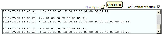  'byte history log' indicator