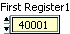  'First Register1' data control