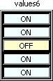  'values6' data control list