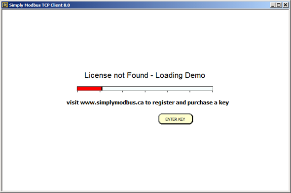 TCP Client Tool - Loading Demo Screenshot