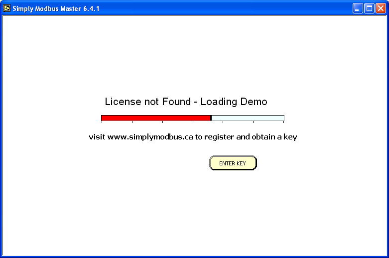 Master 6.4.1 loading demo window