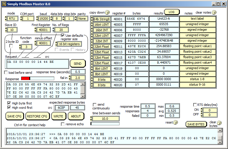 Master 8.0 main window