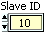  'Slave ID' control