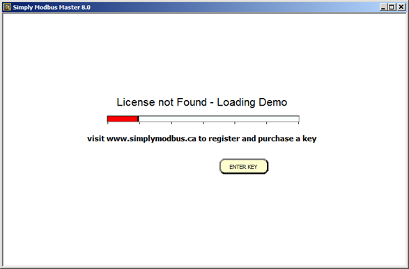 RTU Master Tool - Loading Demo Screenshot