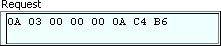 Request indicator with RTU message